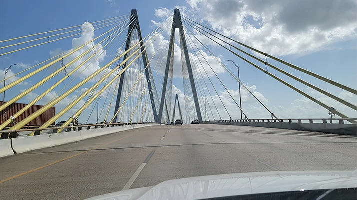Fred Hartman Bridge In Baytown TX