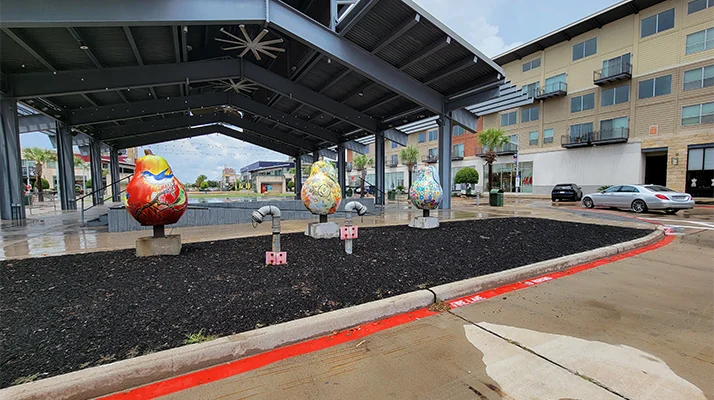 PearScape Pear Sculpures In Pearland TX
